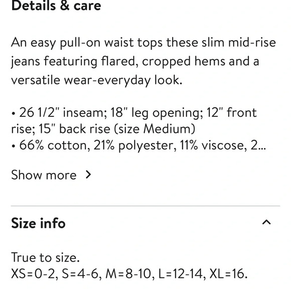 Free People We The Free In My Feelings Cropped Boot Cut Jeans Small NWT - Picture 9 of 11